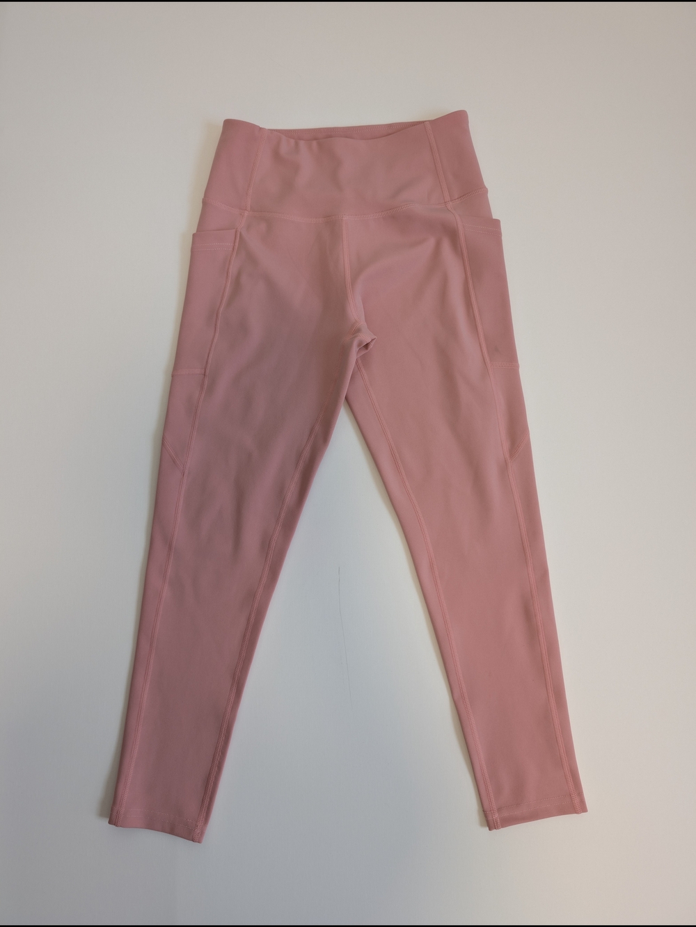 Nicole Miller Dusty Pink High-Waist Active Leggings Small